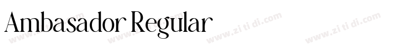 Ambasador Regular字体转换